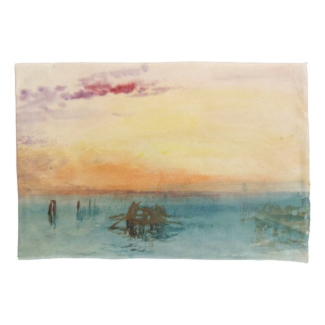 William Turner - A laguna perto de Veneza no Sunse (Frente)