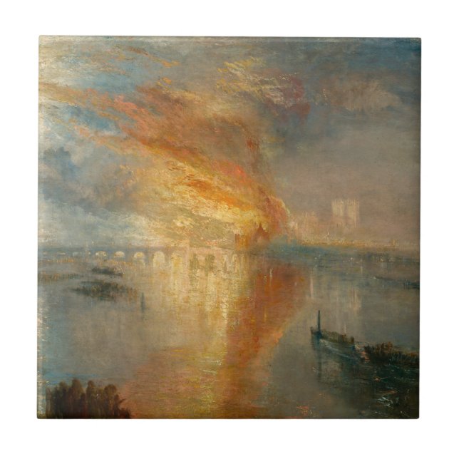 William Turner - A Queima do Parlamento (Frente)