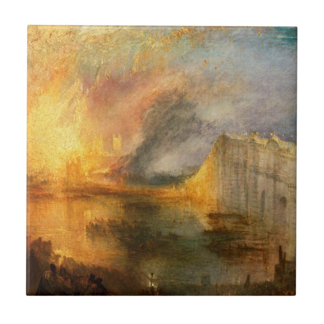 William Turner - A Queima do Parlamento (Frente)