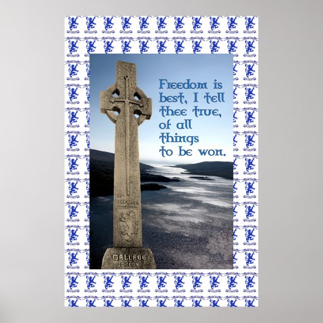 William Wallace Monument Robroyston Poster da Paz (Frente)