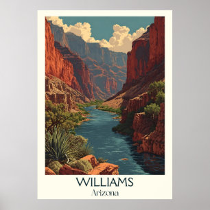Williams Arizona Poster vintage Gateway Retro