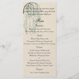 Willow Branch no Menu Linen Wedding