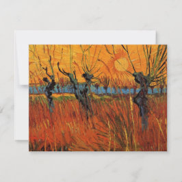 Willows no Sunset por Vincent van Gogh