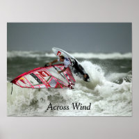 Wind Surfing 16" x 12", Papel Poster de valor (Mat