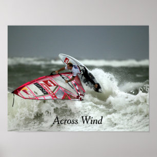 Wind Surfing 16" x 12", Papel Poster de valor (Mat