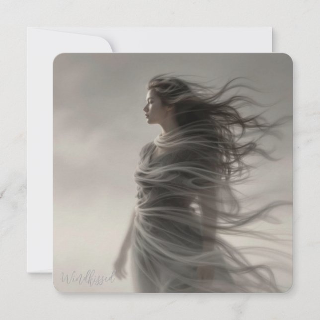 Windkissed - AI Fantasy Digital Art Print (Frente)