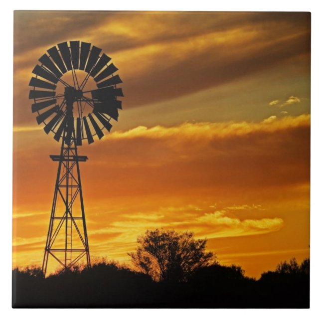 Windmill e Sunset, William Creek, Oodnadatta (Frente)