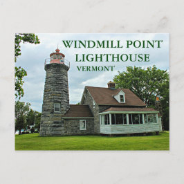 Windmill Point Lighthouse, cartão postal Vermont