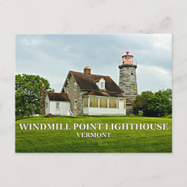 Windmill Point Lighthouse, cartão postal Vermont