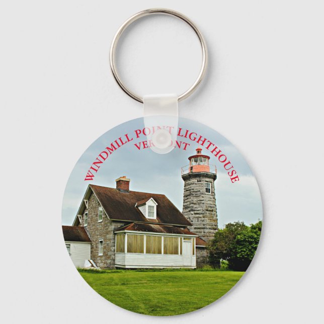 Windmill Point Lighthouse, Vermont Chaveiro (Frente)