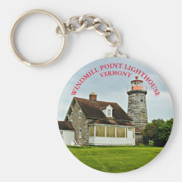 Windmill Point Lighthouse, Vermont Chaveiro