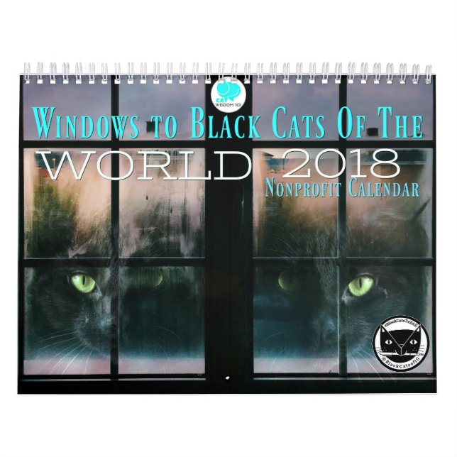 Windows aos gatos pretos do calendário do mundo (Capa)