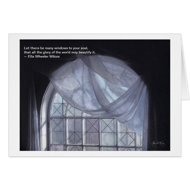 "Windows cartão à sua alma" (Frente horizontal)