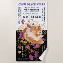 WINDSONG CHOW BEACH RULHA toalha de praia