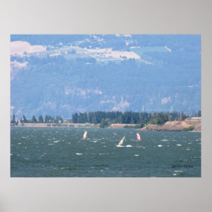 Windsurfing o poster do desfiladeiro