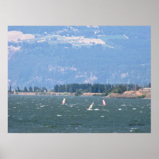 Windsurfing the Gorge Poster