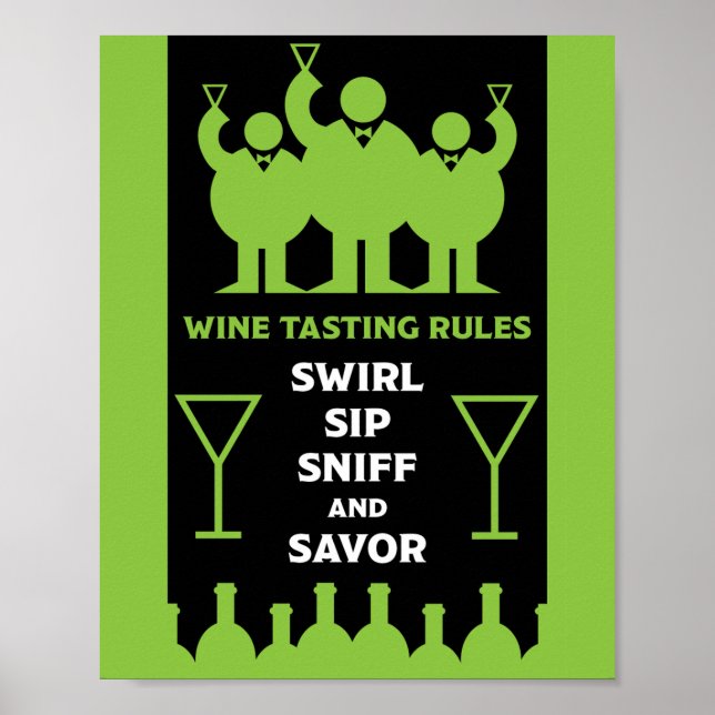 Wine Tasters  Poster (Frente)