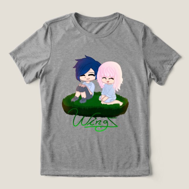Wingz Childhood Friends Tri-Blend Shirt (Design frontal)