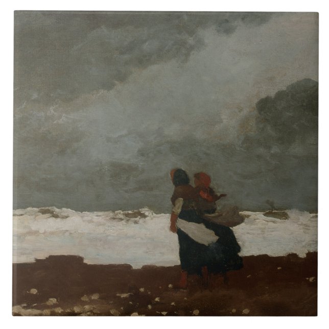 Winslow Homer - Duas figuras pelo mar (Frente)