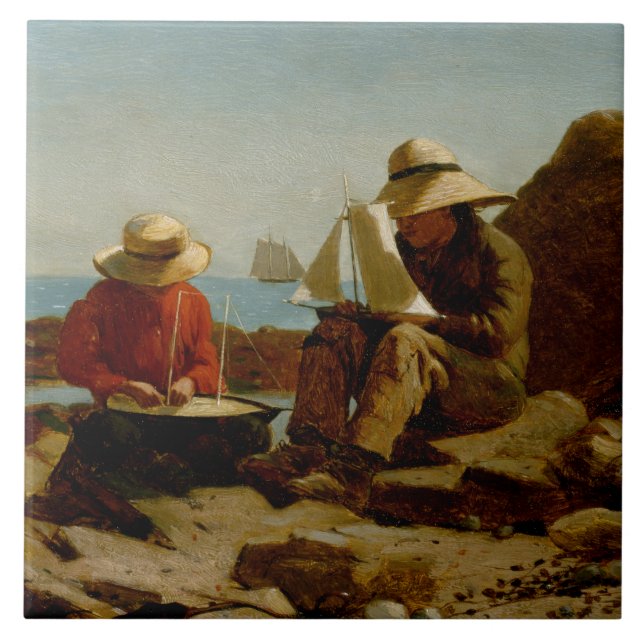 Winslow Homer - Os Construtores De Barcos (Frente)