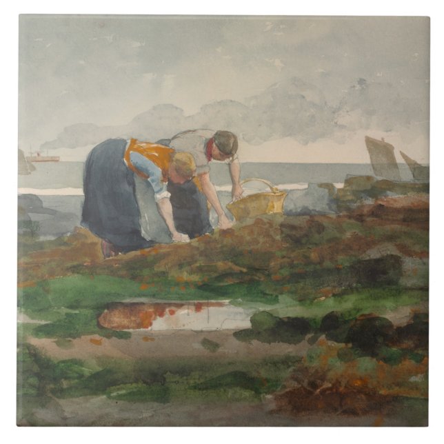 Winslow Homer - recolectores do mexilhão (Frente)
