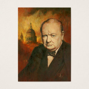 Winston Churchill ACEO Cartão de visita