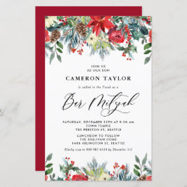 Winter Blooms Floral Bar Mitzvah Convite