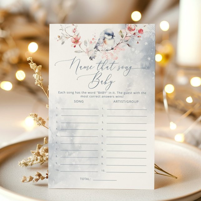 Winter empoeirado Blue Chá de fraldas Nomeie esse  (Criador carregado)