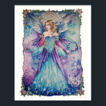 Winter fairy queen poster<br><div class="desc">Winter fairy queen poster with my watercolour art.</div>