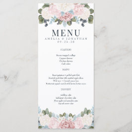 Winter Floral | Menu Rustic Wedding