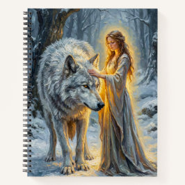 Winter Goddess & White Wolf