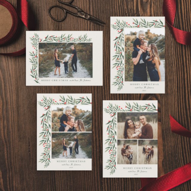 Winter Greenery Ivory Foto Natal (Criador carregado)