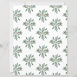 Winter Greens and Berries Scrapbook paper