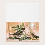 Winter Junco - Desejando-lhe felicidade e alegria<br><div class="desc">Um belo Junco traz desejos de felicidade e alegria à sua família e amigos.</div>