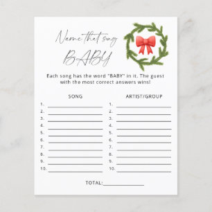 Winter Name, essa música jogo de chá de fraldas