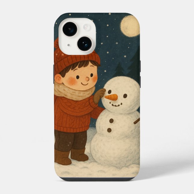 Winter Night Snowman (Verso)
