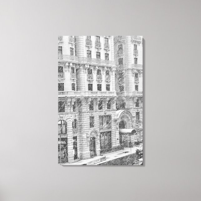 Winter NYC Upper West Side Photography on Canvas (Frente)