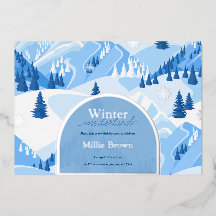 Winter Onederland First Birday Mountain Snow