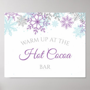 Winter Onederland Hot Cocoa Puro Poster