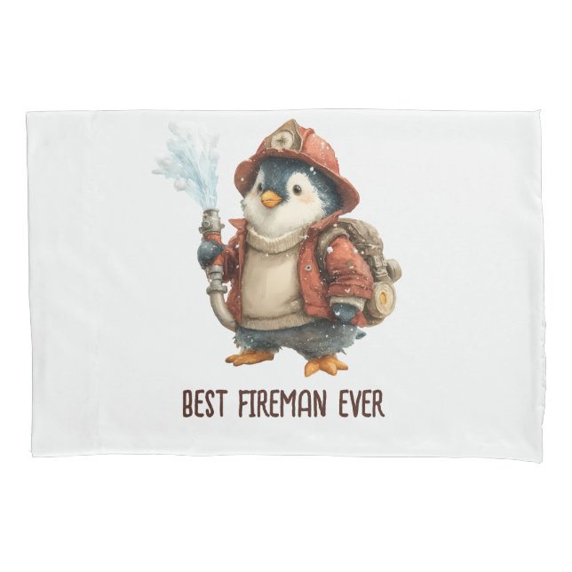 Winter Penguin Firefighter Ping Pong Paddle (Frente)