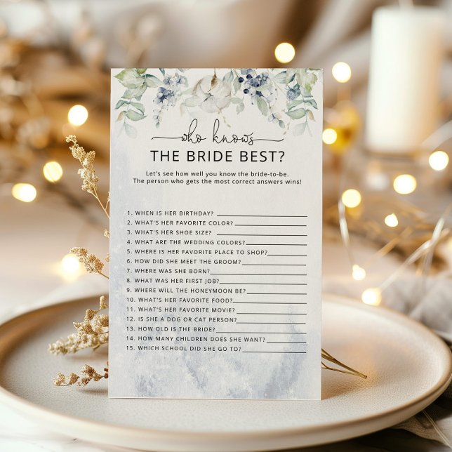 Winter Quem conhece o melhor jogo da noiva (Criador carregado)