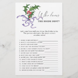 Winter Quem conhece o melhor jogo da noiva