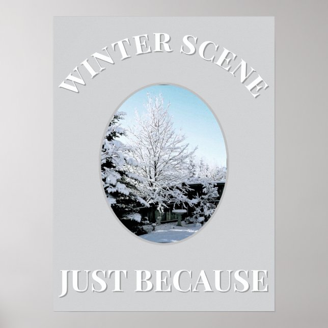 winter scene Poster (Frente)