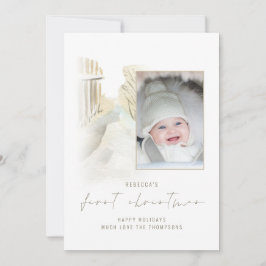 Winter Snow Path Photo Baby First Christmas