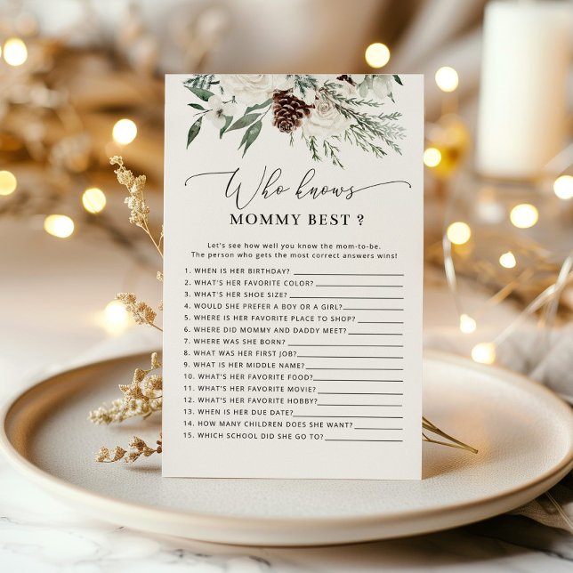 Winter Who conhece o melhor jogo de chá de fraldas (Criador carregado)