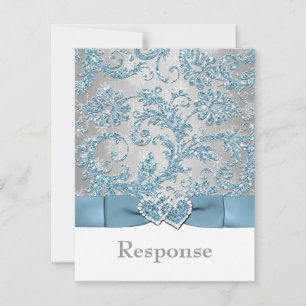 Winter Wonderland juntou Hearts RSVP Card