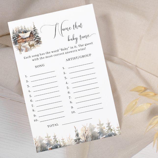 Winter Wonderland Nomeia Aquele Chá de fraldas De  (Criador carregado)