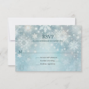 Winter Wonderland Snowflake Wedke RSVP