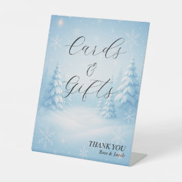 Winter Wonderland Wedding Cards & Gifts Sign
