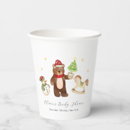 Winter Woodland Teddy Bear Snowman Baby Shower